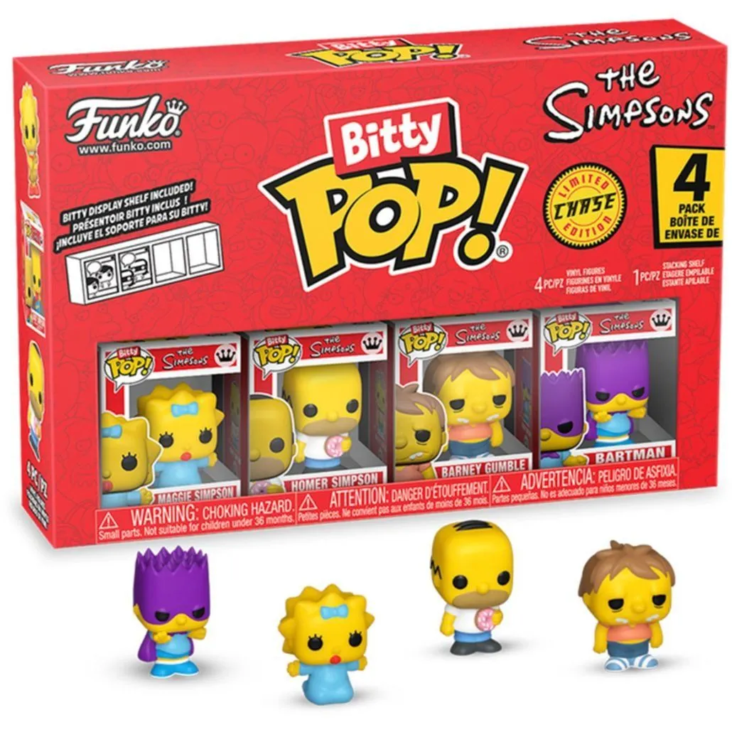 Набір ігрових фігурок BITTY POP! серії "Сімпсони" - МЕҐҐІ (4 фігурки в ас.)