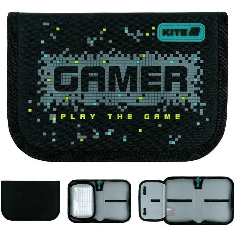Пенал Kite 1 від., 1 відв., без наповнення 621 Play the Game