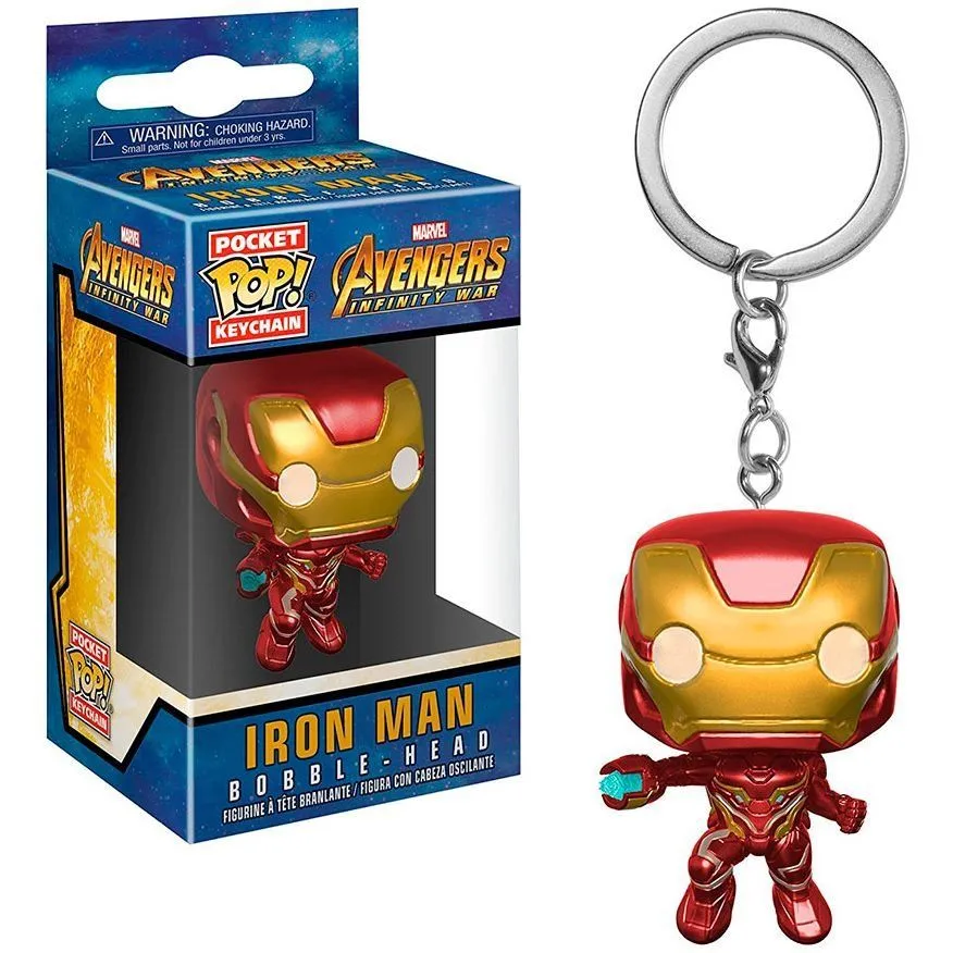 Игровая фигурка на клипсе FUNKO POP! cерии "Война бесконечности" - ЖЕЛЕЗНЫЙ ЧЕЛОВЕК