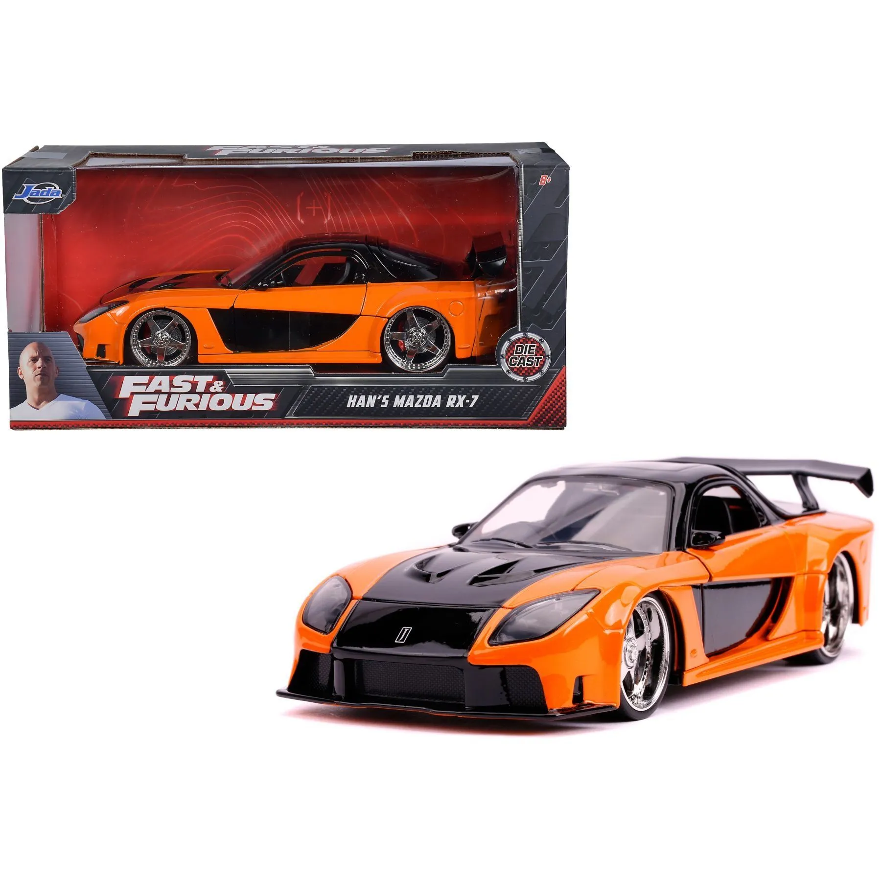 Машина металева &quot;Mazda RX-7&quot; серії &quot;Форсаж&quot; М1:24, 8+