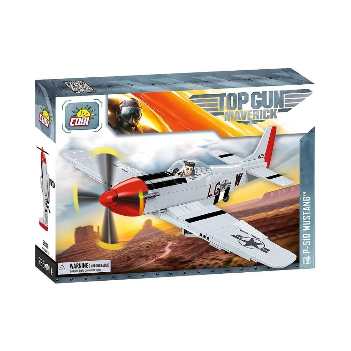 Конструктор COBI Топ Ган 2 Винищувач  P-51 "Мустанг", 262  деталей
