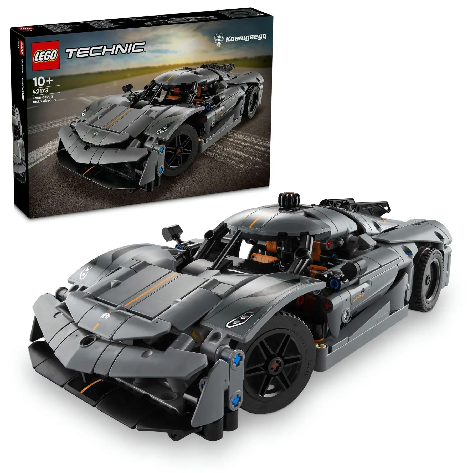 Конструктор Koenigsegg Jesko Absolut  сірий гіперкар LEGO TECHNIC
