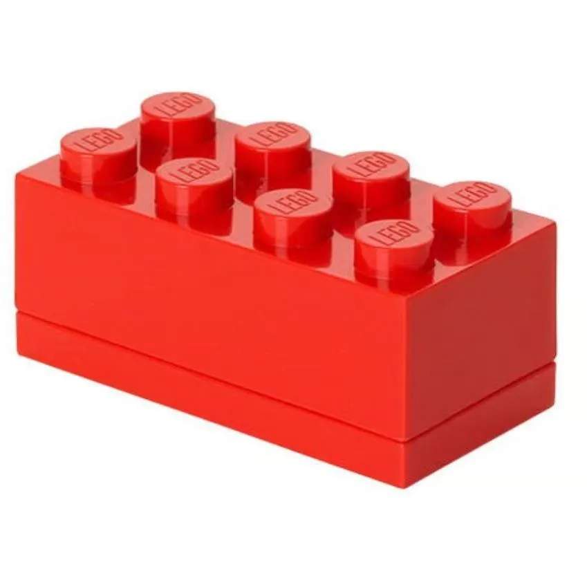 Восьмиточковий червоний міні-бокс для зберігання Х8 Lego