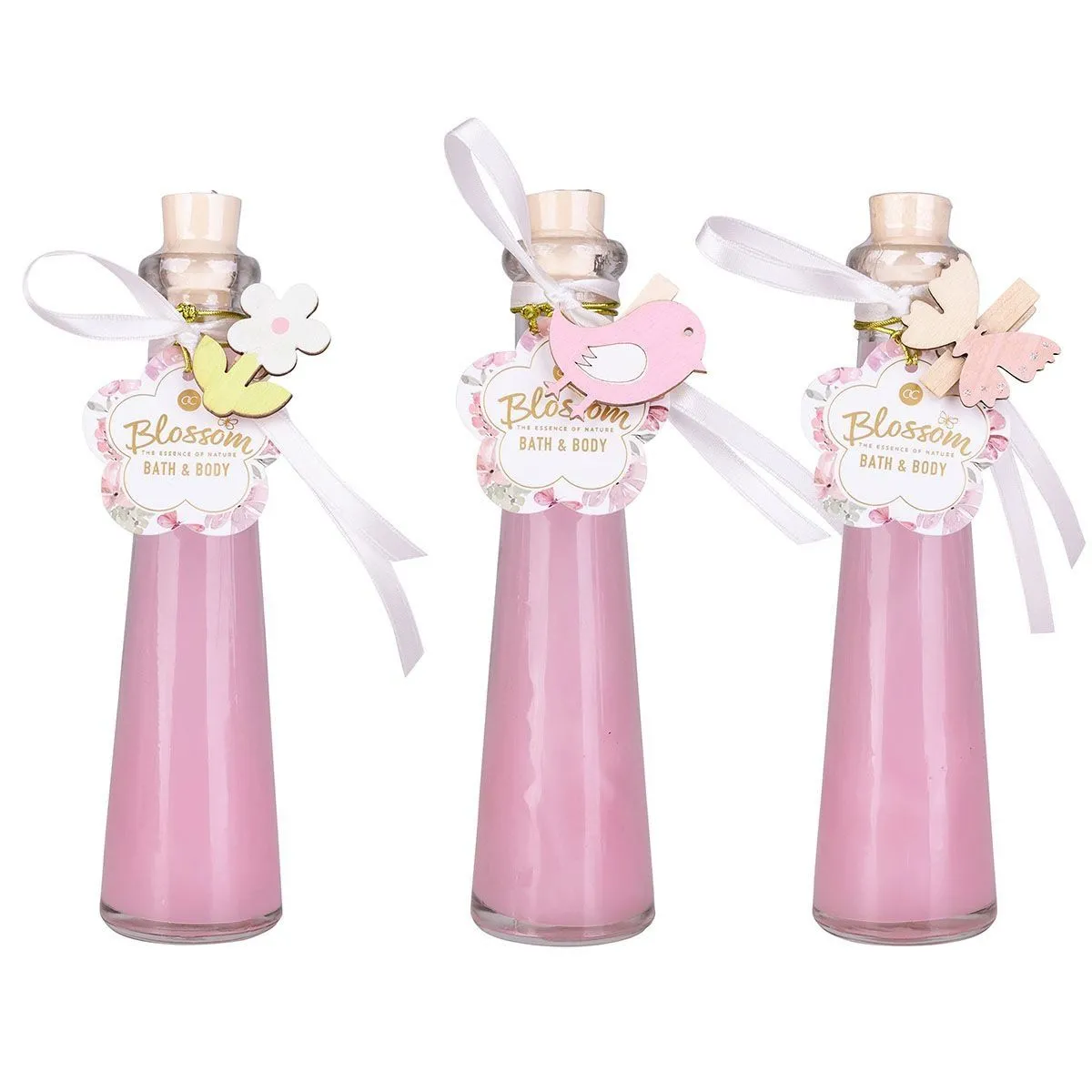 Гель д/ванни/душу BLOSSOM 75мл з дерев&#039;яним затискачем, аромат: Троянда