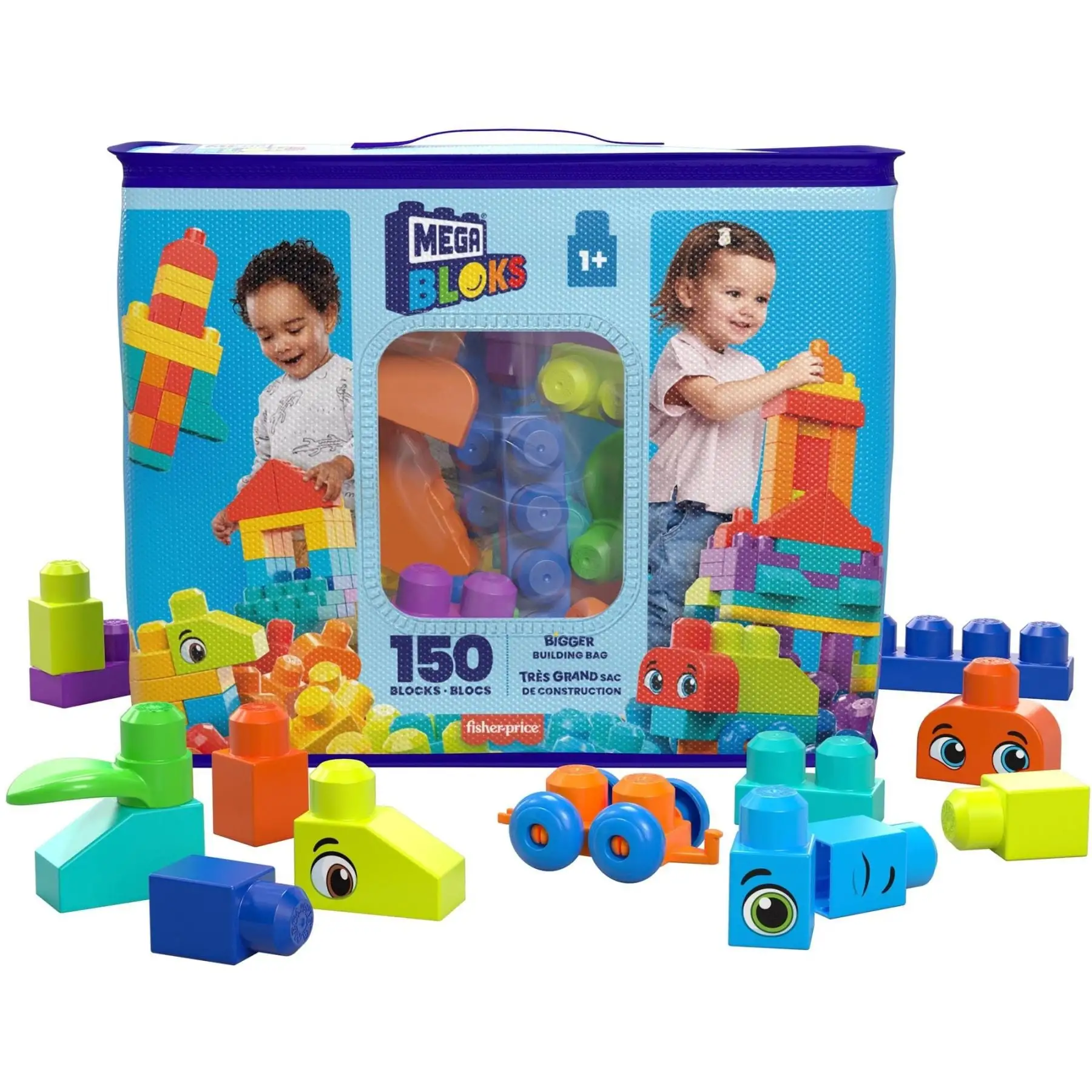 Великий конструктор у мішку (150 деталей) Mega Bloks