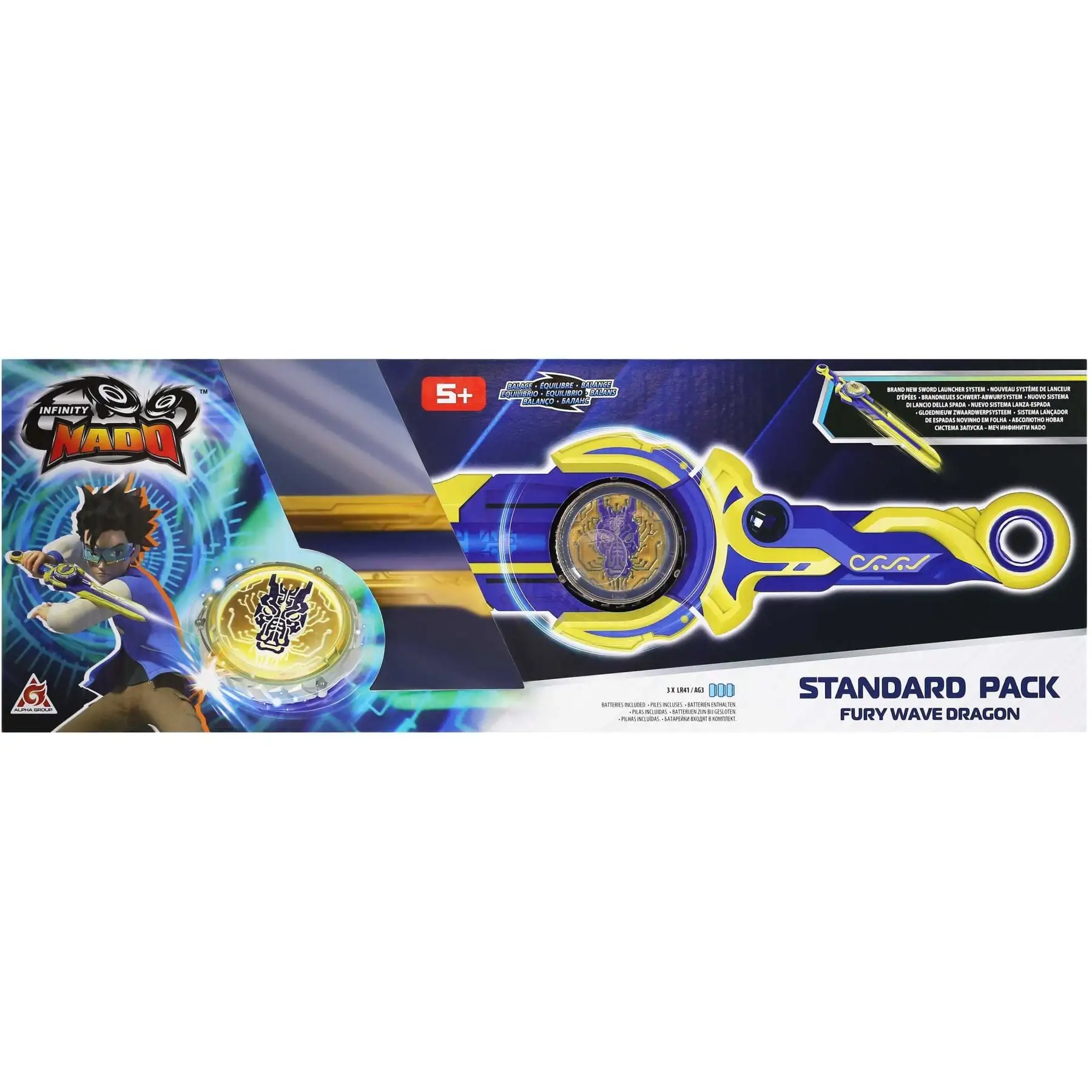 Дзиґа Infinity Nado VI серія Standard Pack Fury Wave Dragon Лютий Дракон