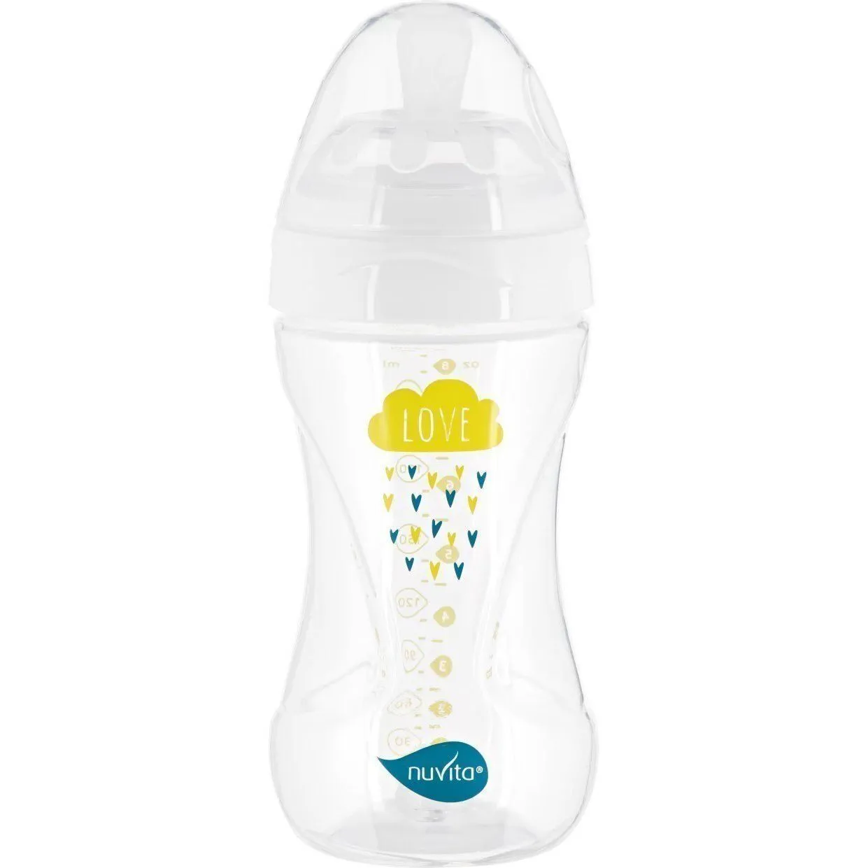 Дитяча Антиколікова пляшечка Nuvita NV6031 Mimic Collection 250мл біла
