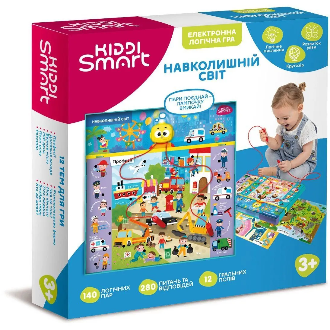 Електронна логічна гра KIDDI SMART  ВІКТОРИНА НАВКОЛИШНІЙ СВІТ S2