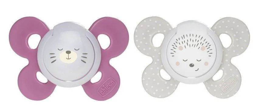 Пустушка&quot; Physio Comfort&quot; силіконова, від 16 до 36 місяців, 2 шт, люмінесцентна, дівчинка