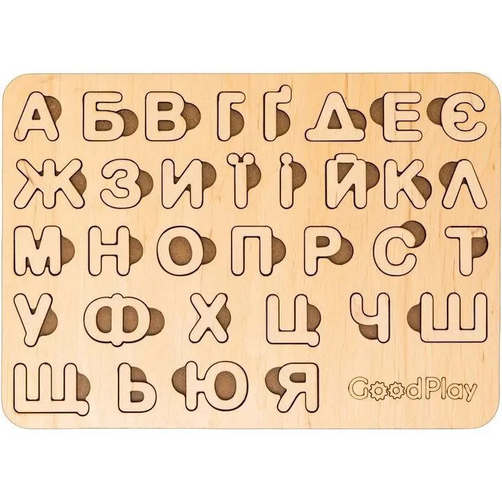 Пазл-сортер Абетка дерево PS-4-007