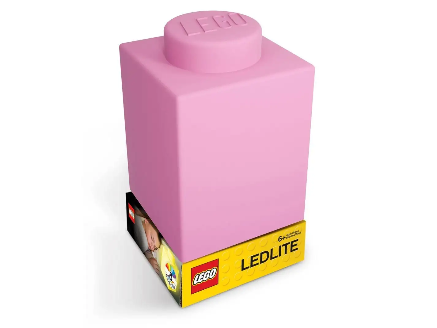 LEGO CLASSIC, силіконовий LED-світильник рожевий