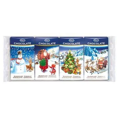 НР Молочні шоколадки Christmas 4*15г, 20шт/ящ