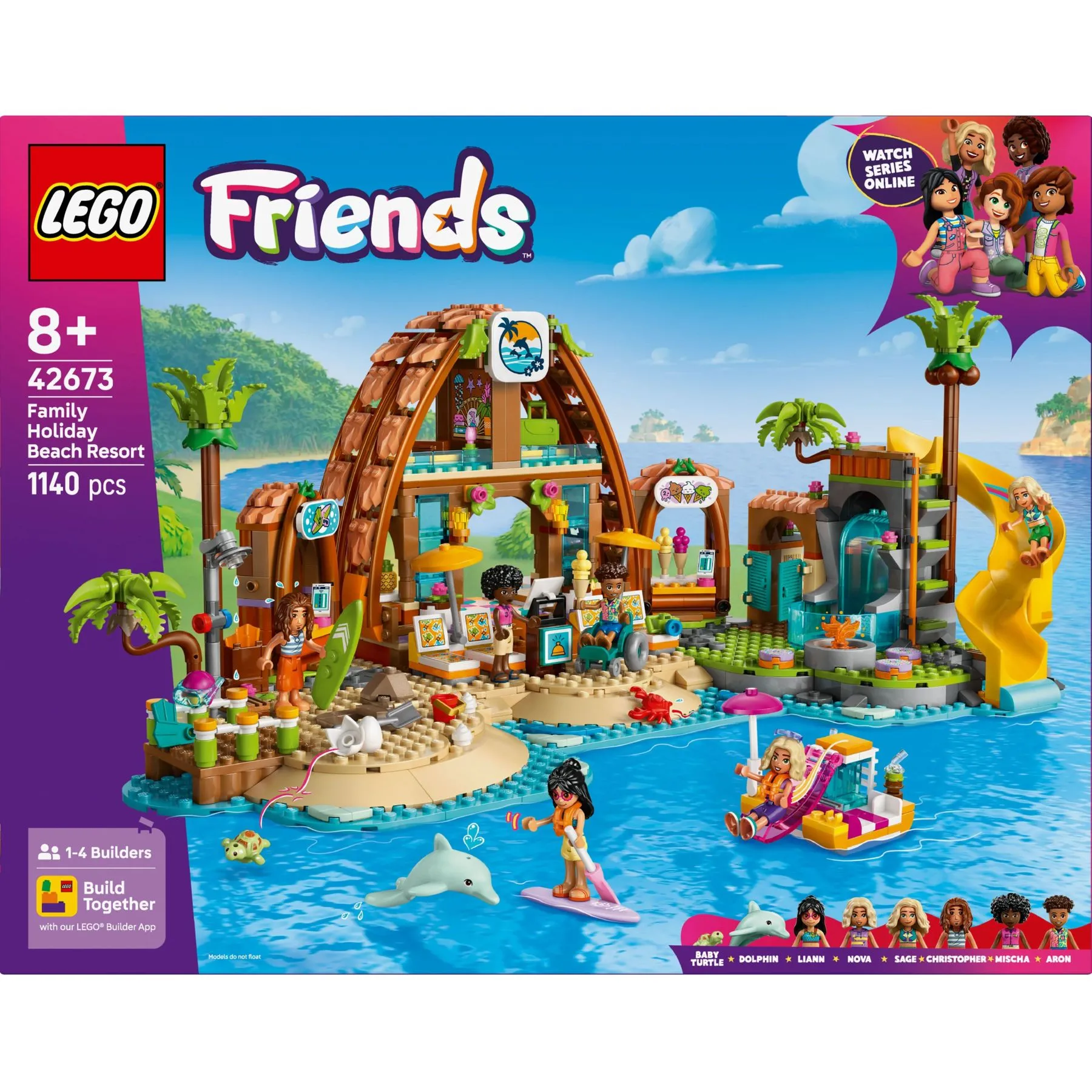 Конструктор Пляжний курорт для сімейного відпочинку LEGO Friends