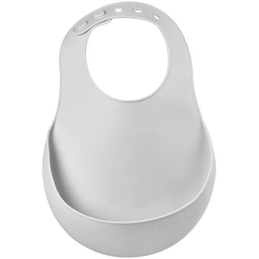 Нагрудник силіконовий &quot;Beaba&quot; сірий