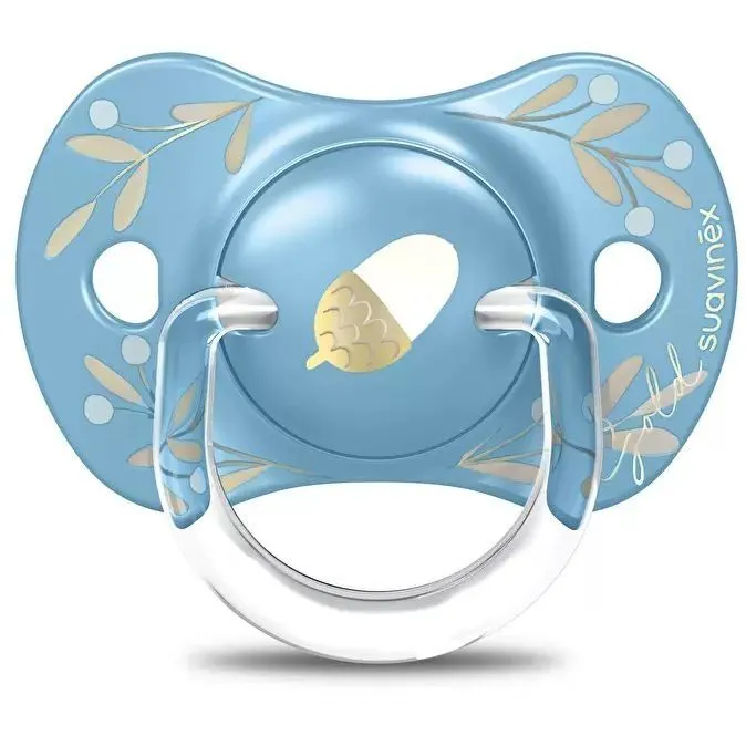 Пустушка фізіологічна, +18 місяців, &quot;Gold Edition&quot;/блакитна