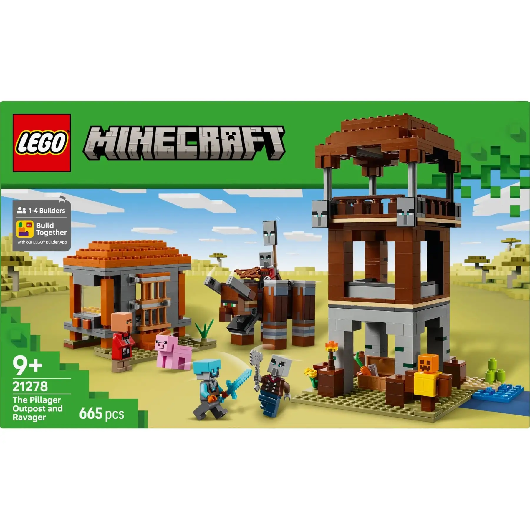 Конструктор Аванпост розбійників та спустошувач LEGO Minecraft