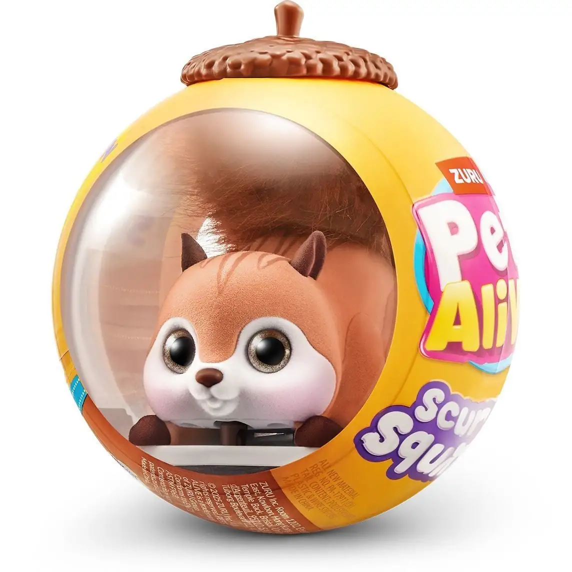 Інтерактивна іграшка PETS ALIVE S1  БІЛОЧКА (коричневий)