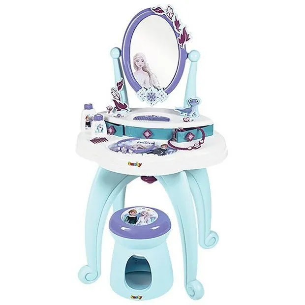 Столик з дзеркалом &quot;Фроузен. Перукарня&quot; 2 в 1, зі стільчиком, 10 аксес., 49х36х87 см, 3+