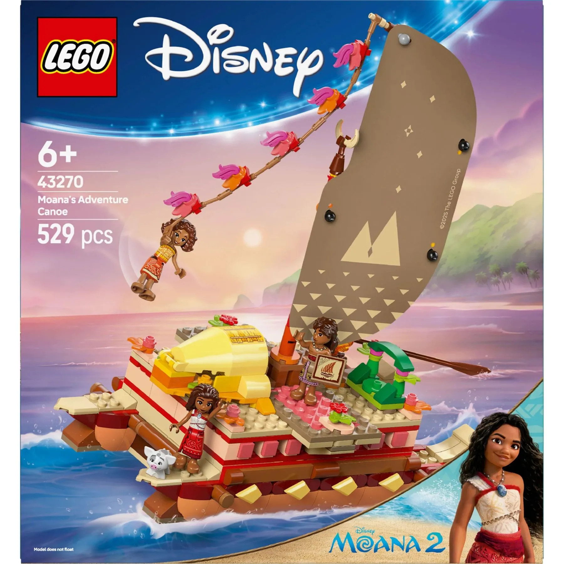 Конструктор Пригодницьке каное Ваяни LEGO Disney