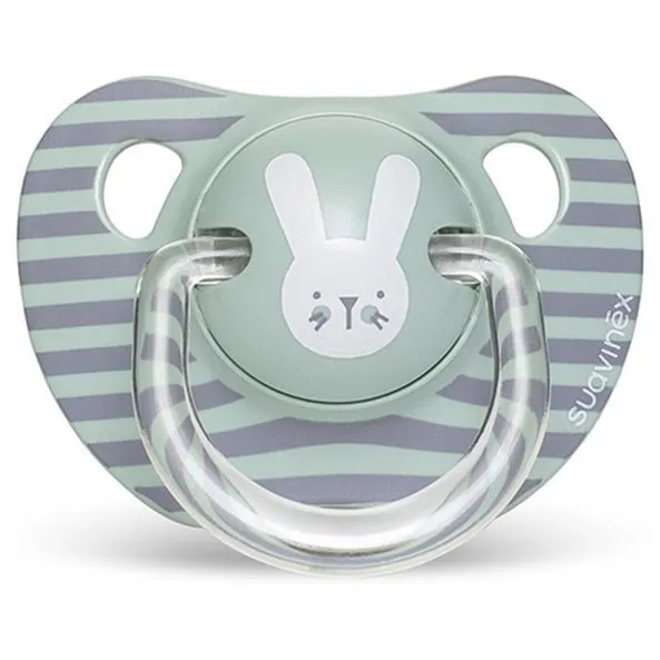 Пустушка анатомічна &quot;Hygge - Затишні історії&quot; 6-18 місяців, бірюзовий зайчик