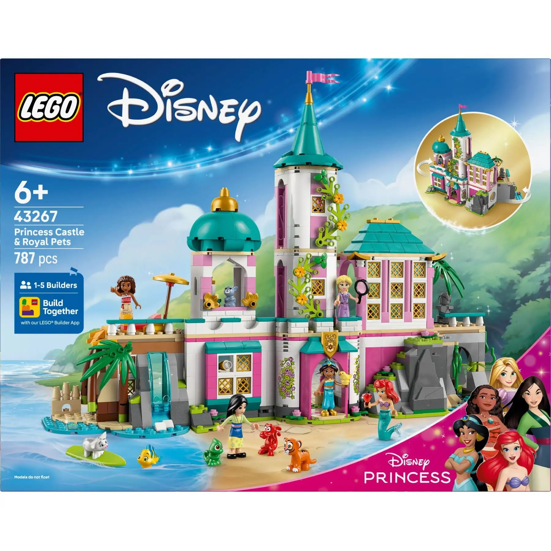Конструктор Замок принцеси та королівські улюбленці LEGO Disney