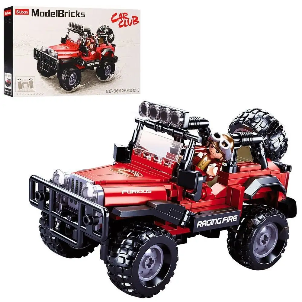 Конструктор SLUBAN M38-B0816 "Model Bricks": Джип позашляховик, 252 дет.
