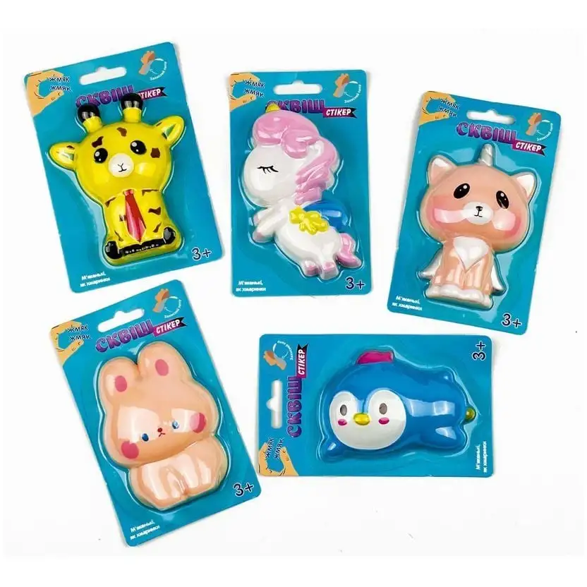 Іграшка Vladi Toys СКВІШ-наліпка "Звірятка"