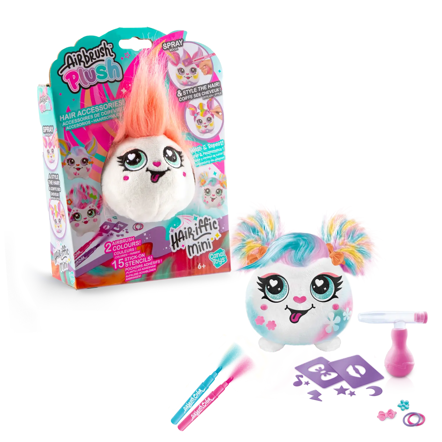Набір DIY AIRBRUSH PLUSH - Hair'iffic "Зроби зачіску - Піксі"