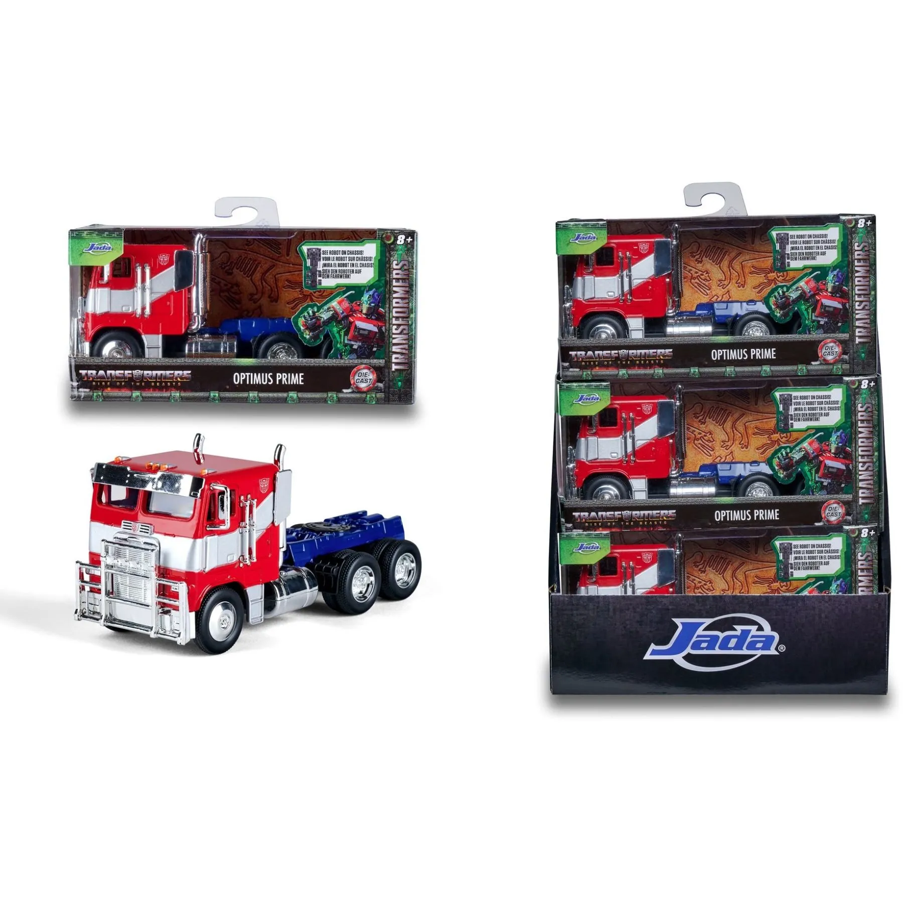 Машина металева Jada &quot;Трансформери. Оптімус Прайм T7&quot;, масш 1:32, 8+