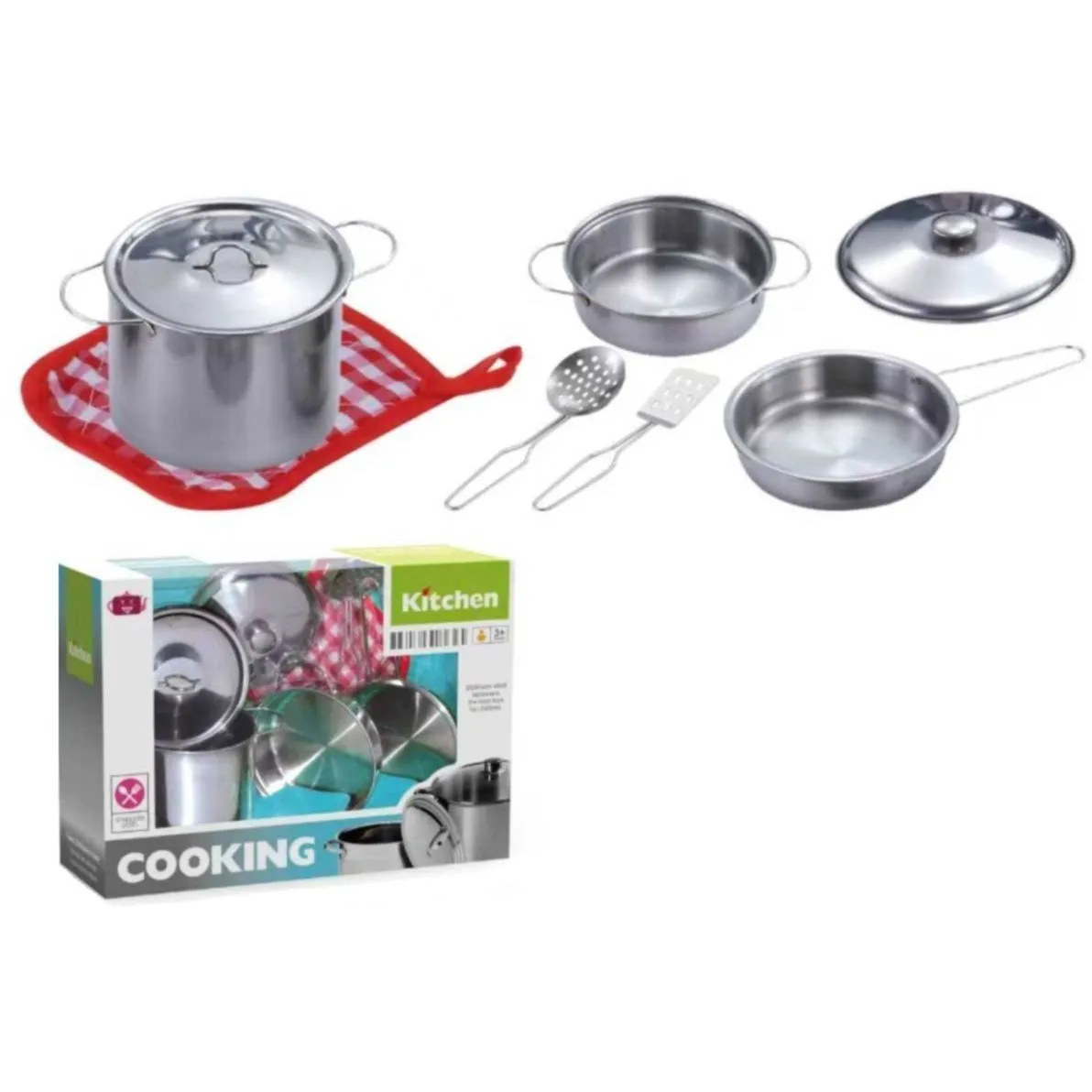 Ігровий Набір кухонного приладдя з нержавної сталі арт. PY555-36
