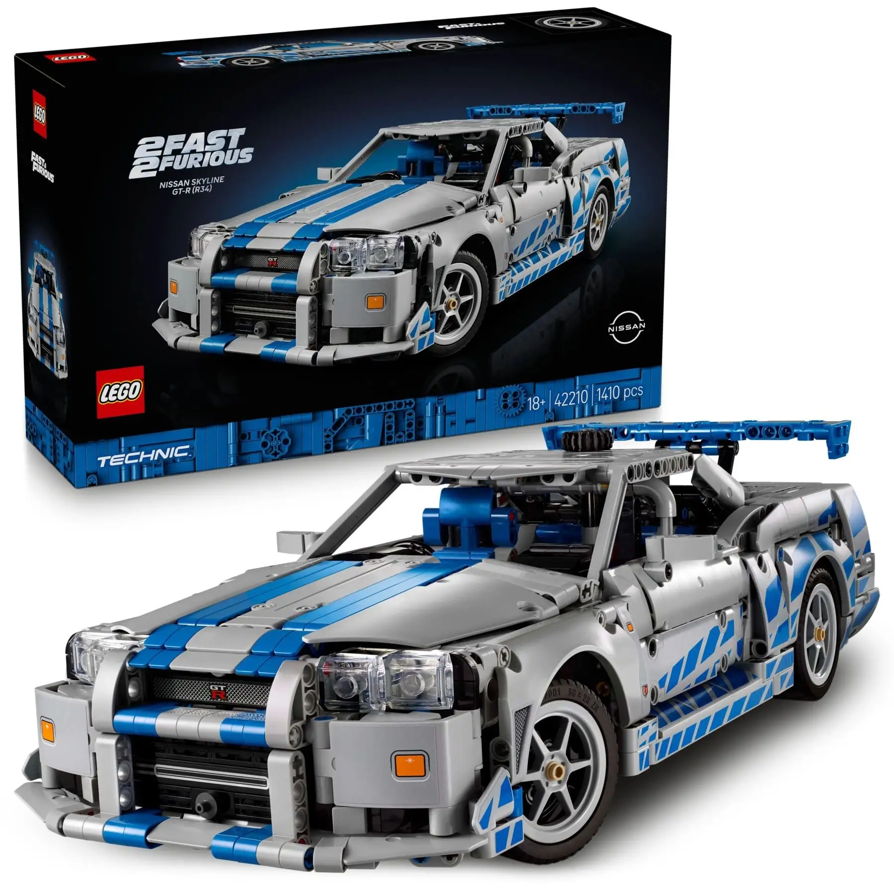 Конструктор Подвійний форсаж Автомобіль Nissan Skyline GT-R (R34) LEGO TECHNIC