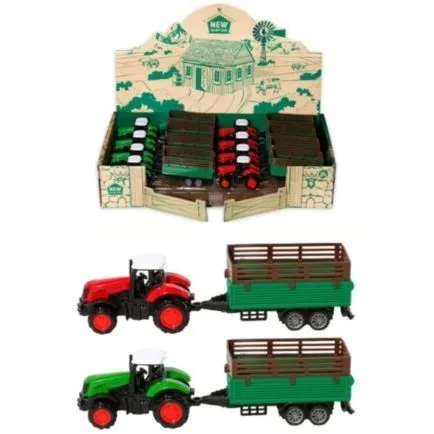 Іграшка DIY TOYS Трактор з причепом в асортименті
