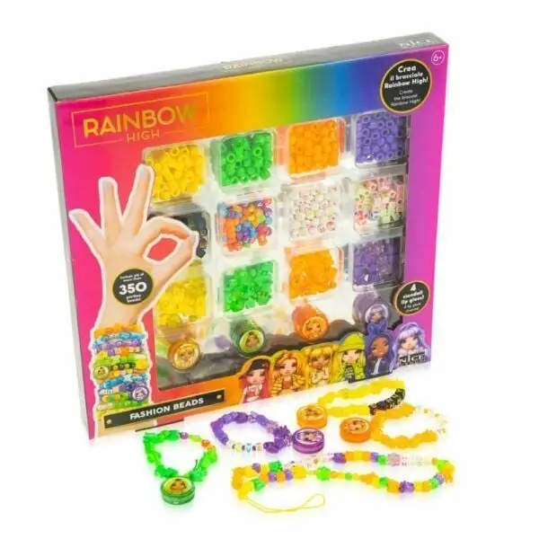 Набір бісеру для створення  біжутерії RAINBOW HIGH FASHION BEADS