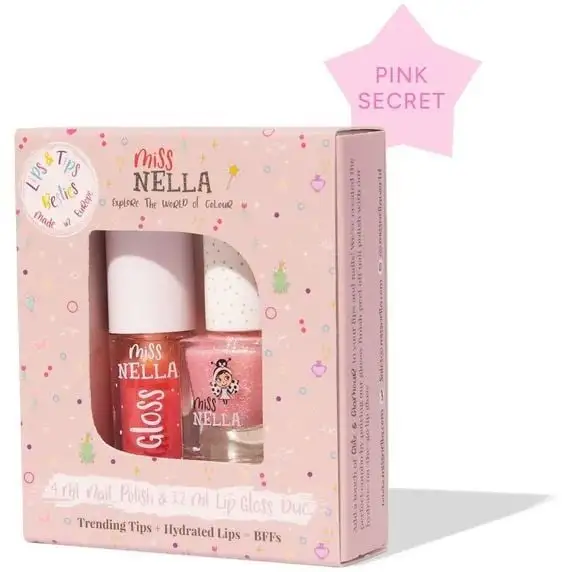 Набір Miss Nella Duo Pack (бальзам для губ Pink Secret, лак MN45)