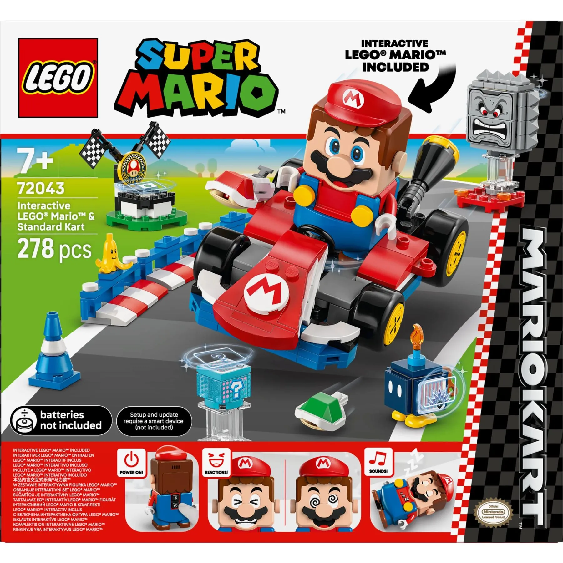 Конструктор Mario Kart  Interactive LEGO^ Mario та Standard Kart LEGO Super Mario
