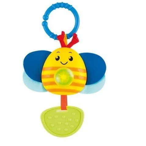 Підвіска на коляску 0236-NL WinFun  бджілка, прорізувач, муз., світло, бат., лист.