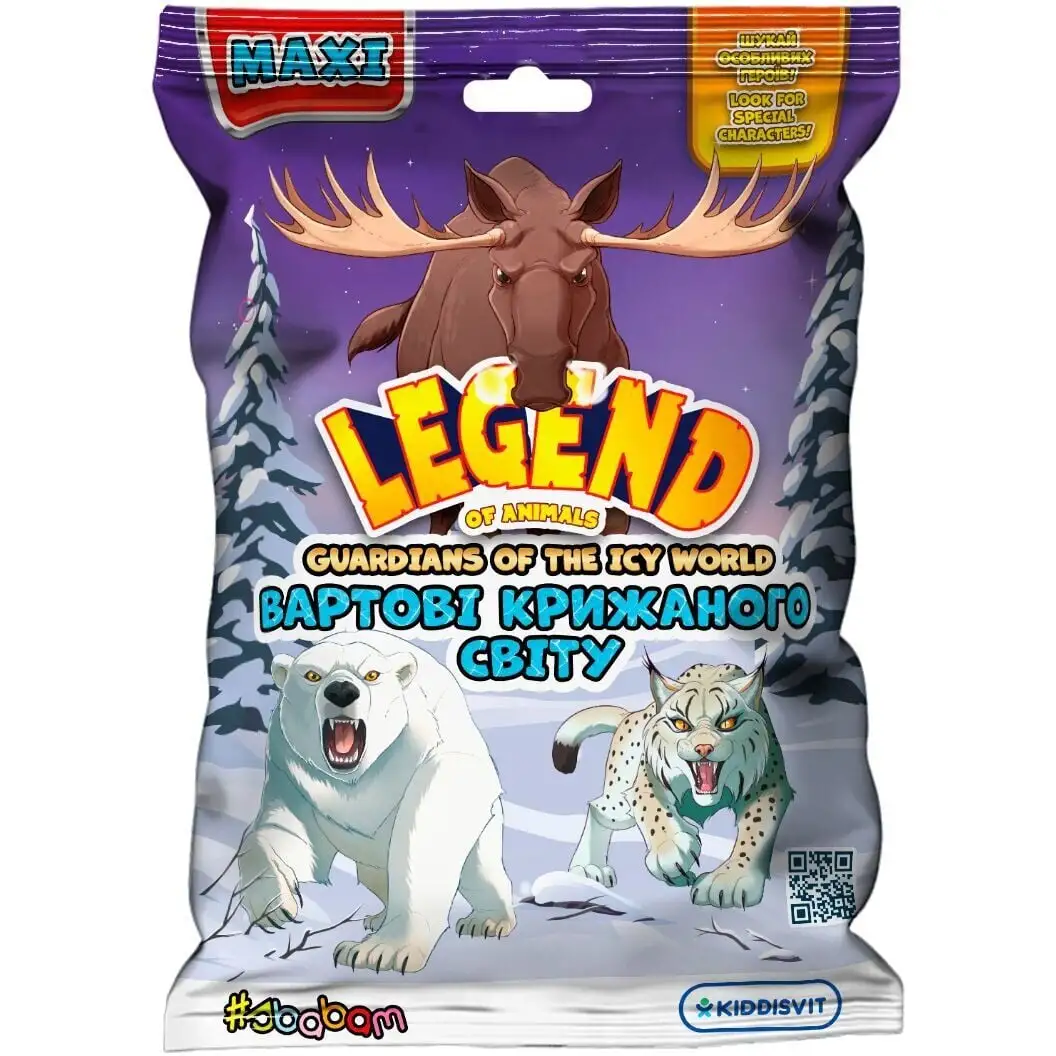 Стретч-іграшка у вигляді тварини серії LEGEND OF ANIMALS МАКСІ - ВАРТОВІ КРИЖАНОГО СВІТУ (в дисп.)