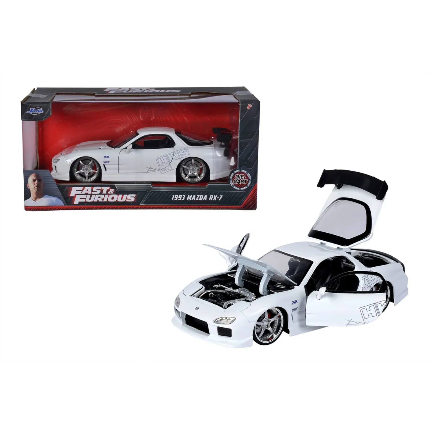 Машина металева Jada "Форсаж" Мазда RX-7 (1993), масш. 1:24, 8+