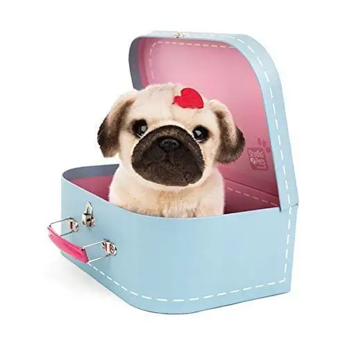 М'яка іграшка 23 см - мопс Snuggle Studio Pets у валізі