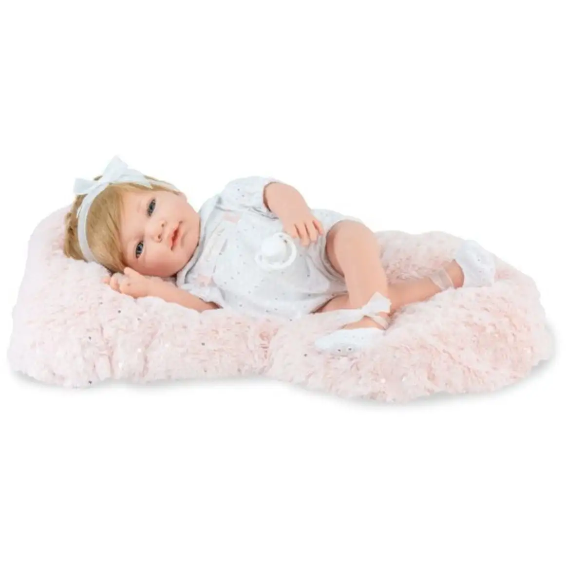 Marina &amp; Pau Лялька REBORN BABY STAR в білому ромпері, 45 см, арт.3151
