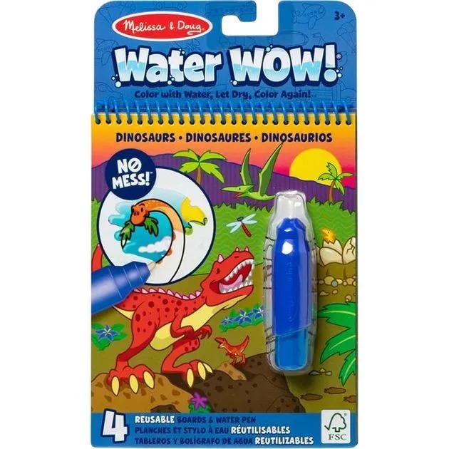 Melissa &amp; Doug. Water WOW: Водна розмальовка з ручкою [Дінозавриk