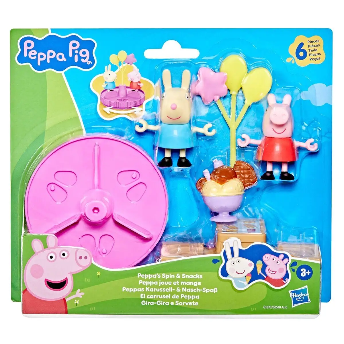 Ігровий набір PEPPA FIGURINES серії "Моменти з Пеппою"  КАРУСЕЛЬ І ЛАСОЩІ
