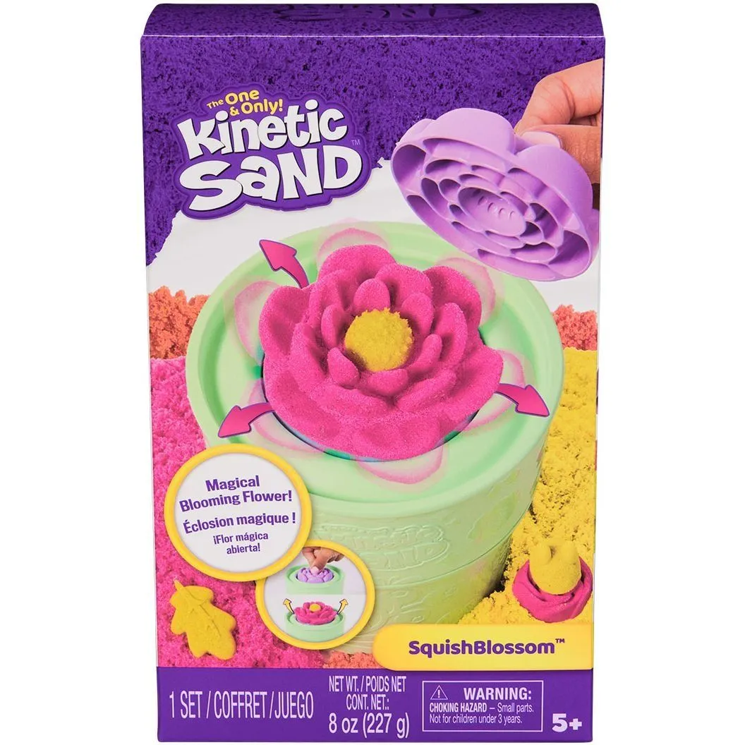 Набір піску для творчості - KINETIC SAND КАЗКОВІ КВІТИ (2 кольори, 227 g, аксес.)