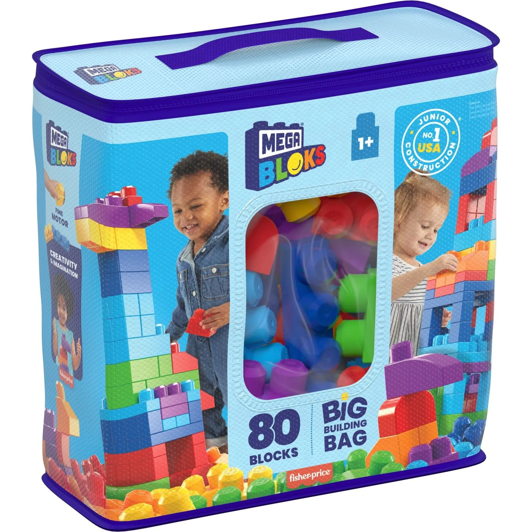 Конструктор класичний у мішку "Mega Bloks" 80 деталей