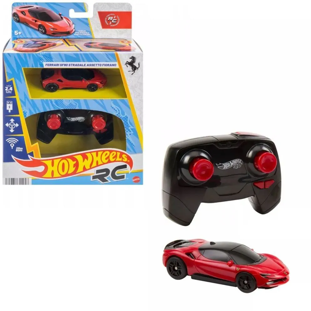 Машинка 1:64 на радіокеруванні [Ferrari SF90 Stradale Assetto Fioranok HOT WHEELS^