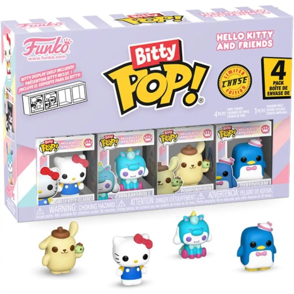 Набір ігрових фігурок BITTY POP! серії "Sanrio" - ХЕЛОУ КІТТІ (4 фігурки в ас.)