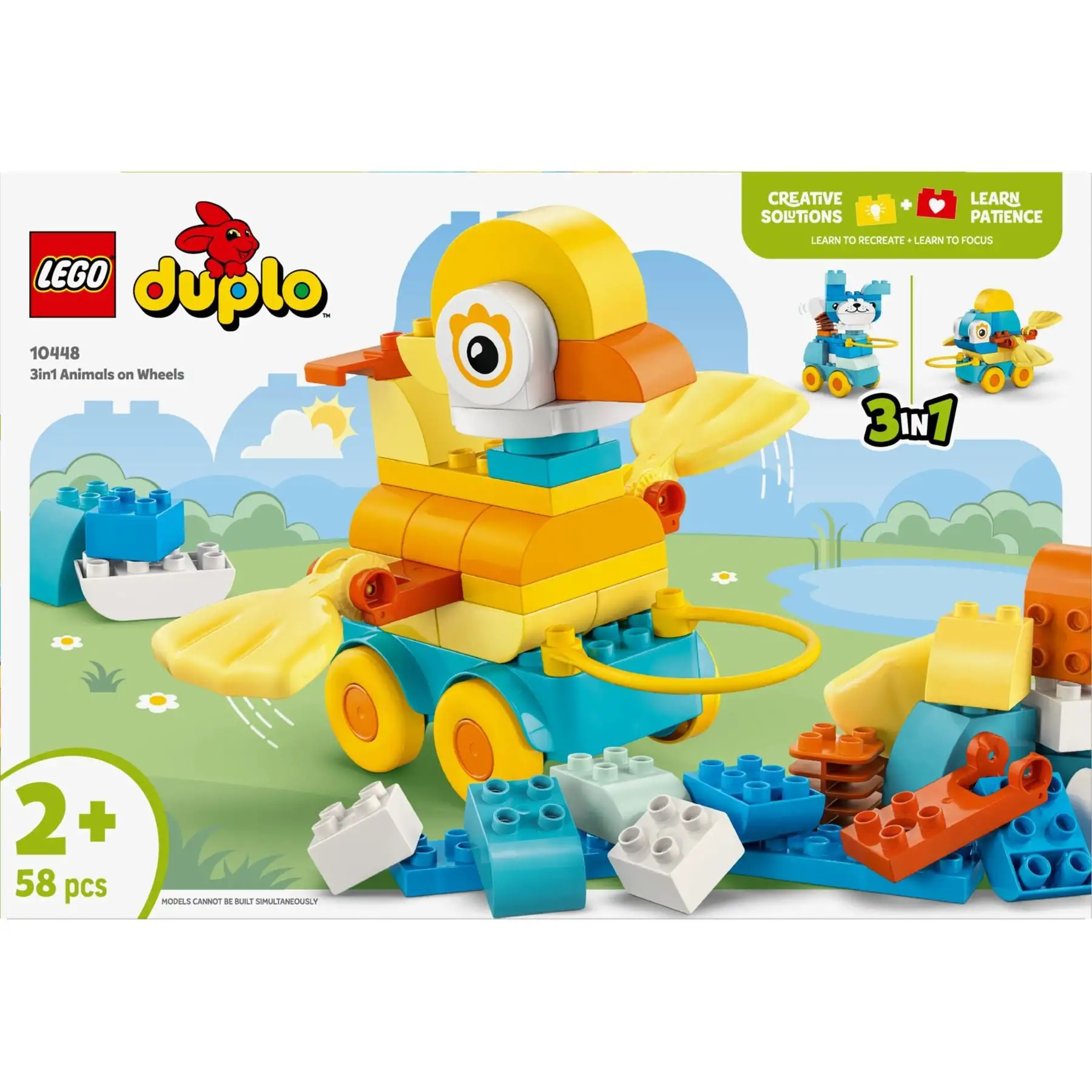 Конструктор Тварини на колесах 3в1 LEGO DUPLO