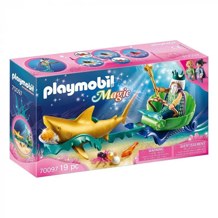 Нептун в возі з акулами Playmobil