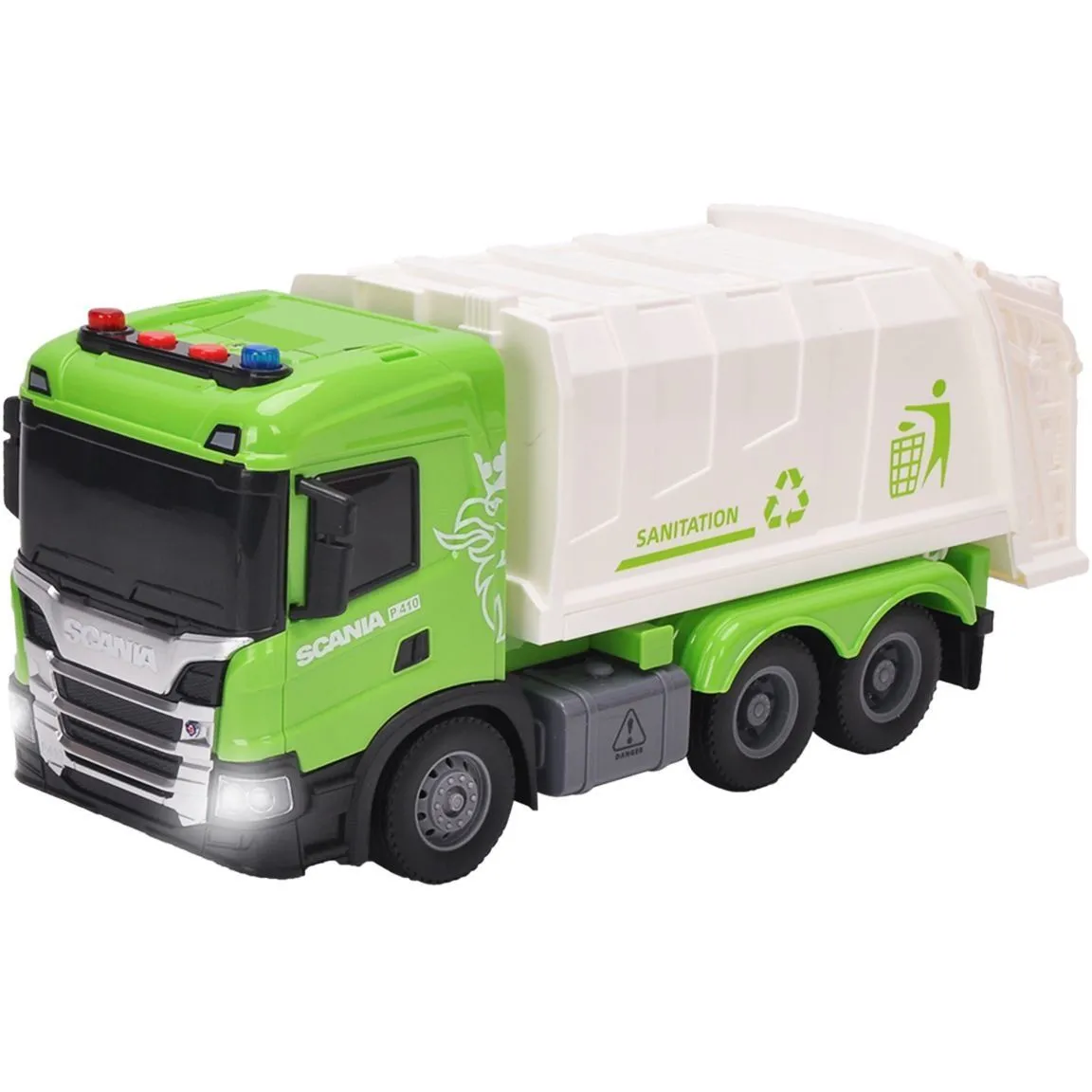 Автомодель серії "Big Truck"  СМІТТЄВОЗ SCANIA (світло, звук)