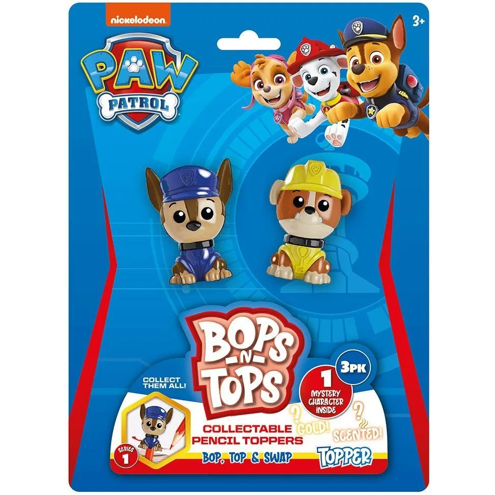 Набір колекційних фігурок-топерів SAMBRO серії &quot;Bop n Tops&quot;  ЩЕНЯЧИЙ ПАТРУЛЬ (3 фігурки, в асорт.)